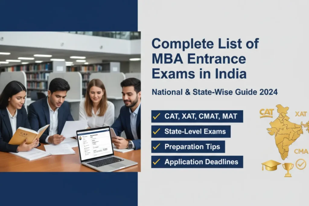 Complete List of MBA Entrance Exams in India_ National & State Wise Guide